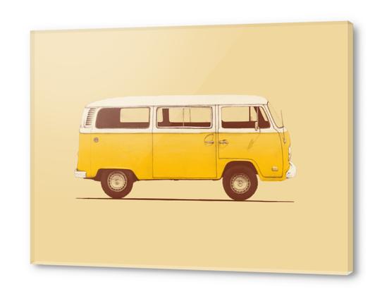 Yellow Van Acrylic prints by Florent Bodart - Speakerine