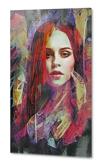Abstract  Portrait - Ashes Acrylic prints by Galen Valle