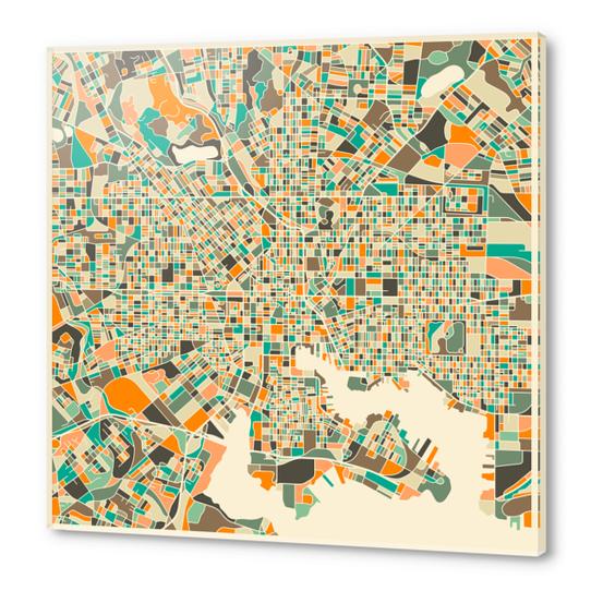 BALTIMORE MAP 1 Acrylic prints by Jazzberry Blue