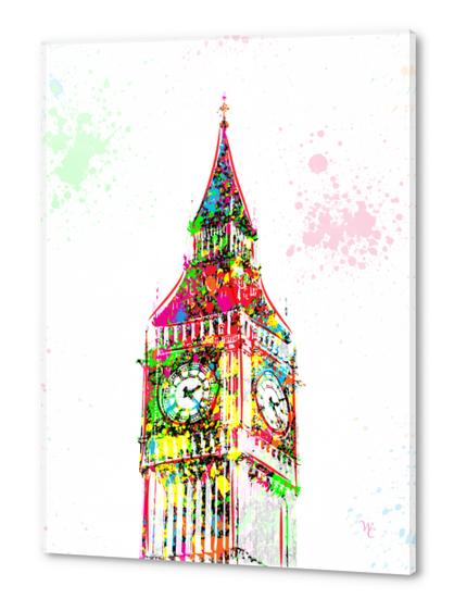 Big Ben - London - Pop Art - Paint Splatter - Digital Art Acrylic prints by William Cuccio WCSmack