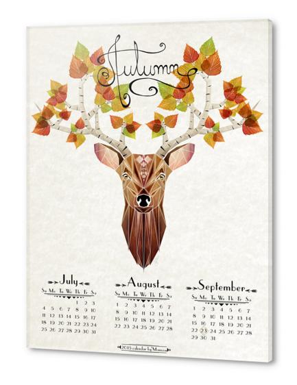 deer autumn Acrylic prints by Manoou
