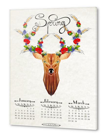 deer spring Acrylic prints by Manoou