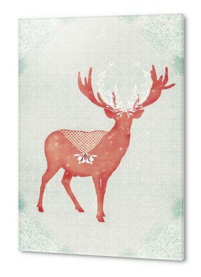 Christmas Stag Acrylic prints by Sybille
