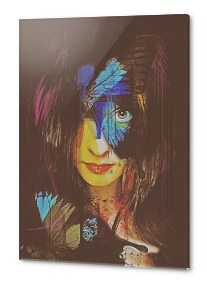 Chrysalis Abstract Portrait Acrylic prints by Galen Valle