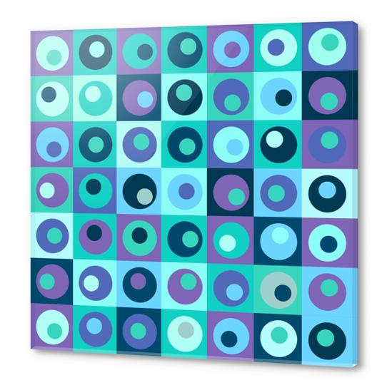 Circles in Squares Pattern 2 Acrylic prints by Divotomezove