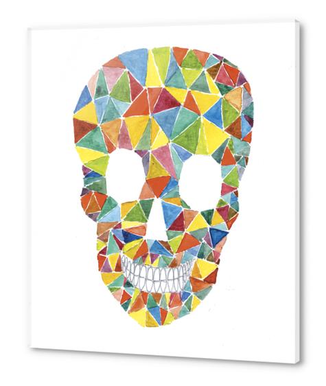 Rainbow Skull Acrylic prints by Malixx