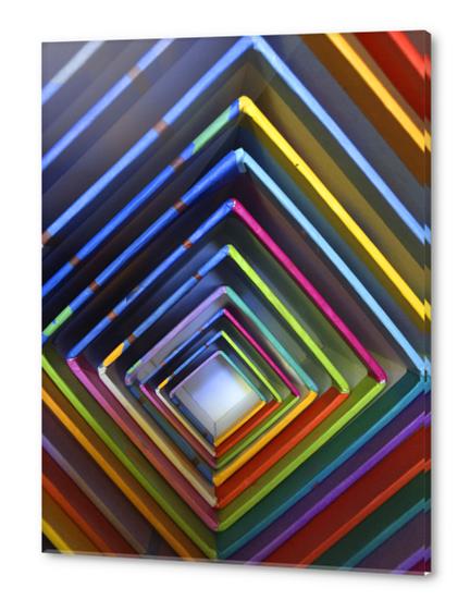Cubes Imbrication Acrylic prints by Vic Storia