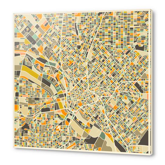 DALLAS MAP 1 Acrylic prints by Jazzberry Blue