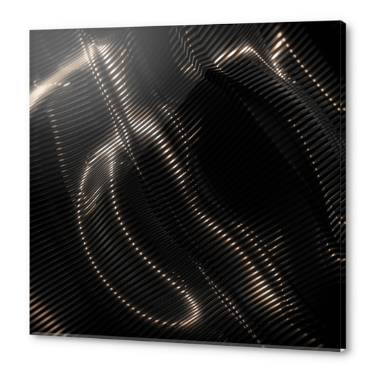 Black Steel Abstraction Acrylic prints by cinema4design