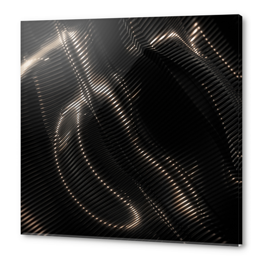 Black Steel Abstraction Acrylic prints by cinema4design