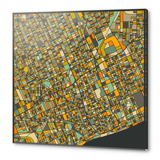 DETROIT MAP 2 Acrylic prints by Jazzberry Blue