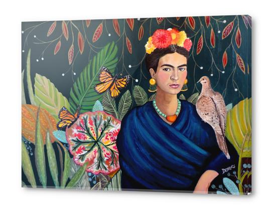 Frida et sa Nature Vivante Acrylic prints by Sylvie Demers