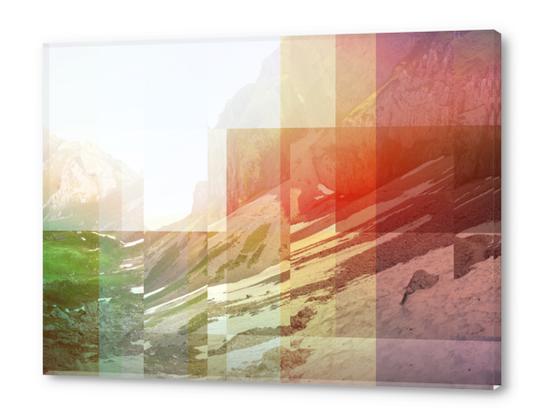 Pixel view over the valley Acrylic prints by fokafoka