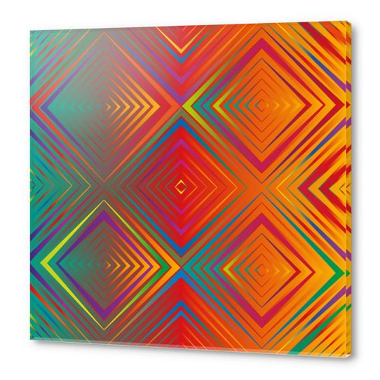 Gradient Squares Acrylic prints by Vic Storia