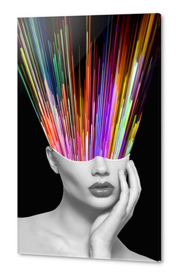 Head in the Colors Acrylic prints by K. Leef