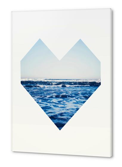 Ocean Heart Acrylic prints by Leah Flores