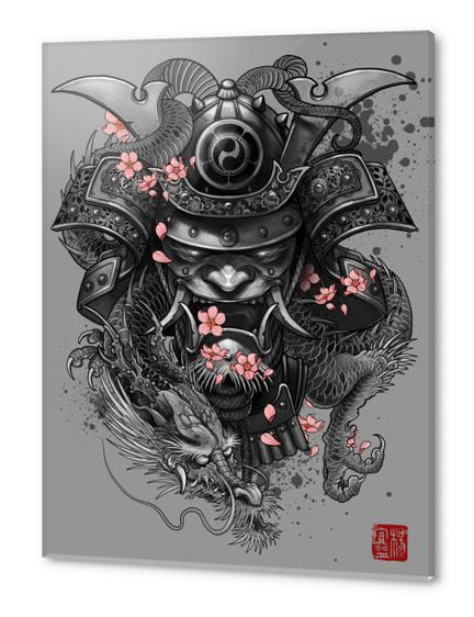 Dragon Samurai Acrylic prints by Elvintattoo
