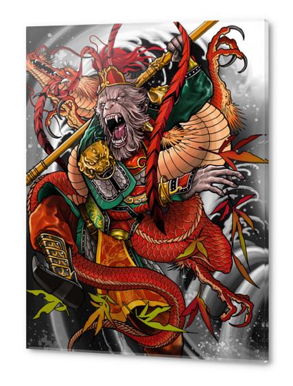 Monkey king Acrylic prints by Elvintattoo