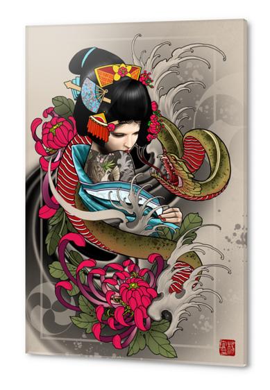 Geisha Acrylic prints by Elvintattoo