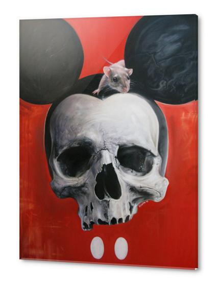 Mickey skull Acrylic prints by Elvintattoo