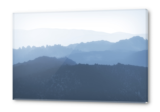 Mist Covered Mountains Acrylic prints by cinema4design