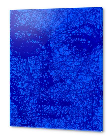 Blue Portray Acrylic prints by Vic Storia