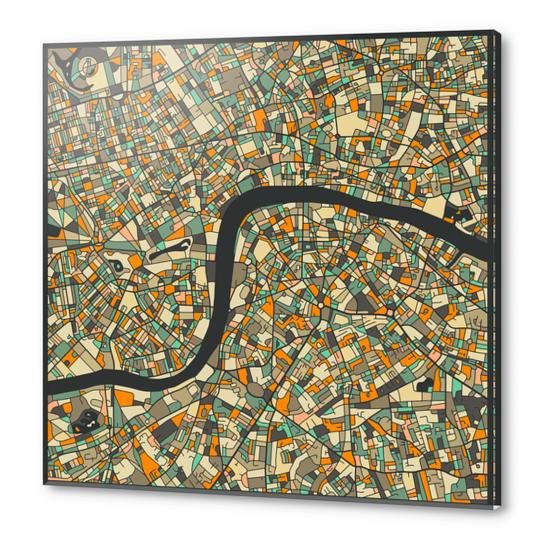 LONDON MAP 2 Acrylic prints by Jazzberry Blue