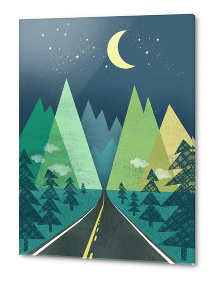 the Long Road at Night Acrylic prints by Jenny Tiffany
