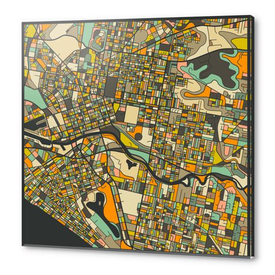 MELBOURNE MAP 2 Acrylic prints by Jazzberry Blue