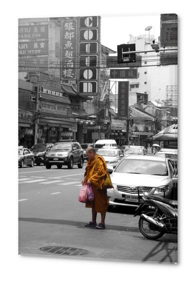 Monk in Bangkok Acrylic prints by Ivailo K