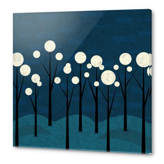 Moon Forest Acrylic prints by ivetas