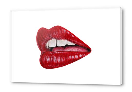 Lips Acrylic prints by Nika_Akin