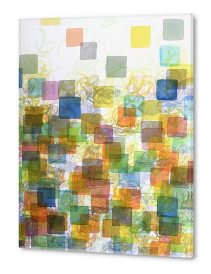 Dancing Squares Acrylic prints by Heidi Capitaine
