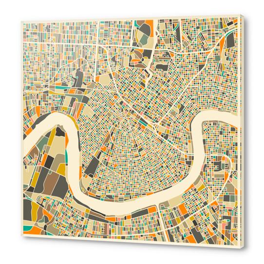 NEW ORLEANS MAP 1 Acrylic prints by Jazzberry Blue