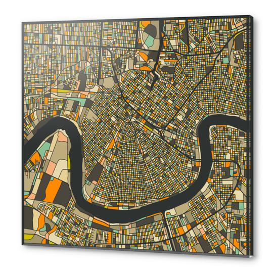 NEW ORLEANS MAP 2 Acrylic prints by Jazzberry Blue