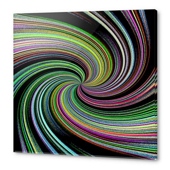 Abstract Colorful Twirl Acrylic prints by Divotomezove