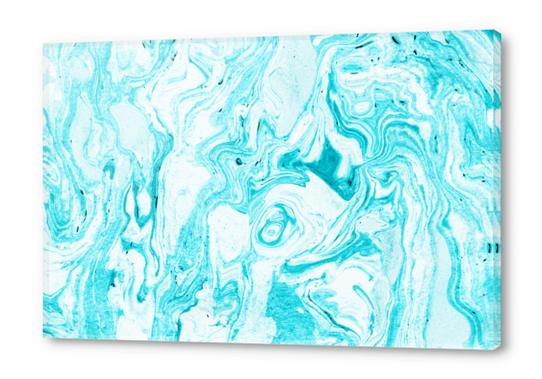 Ocean Blue Marble Acrylic prints by Uma Gokhale
