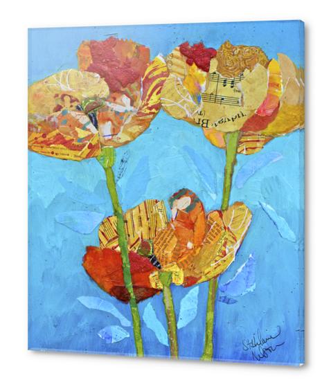 Orange Poppies Acrylic prints by Elizabeth St. Hilaire