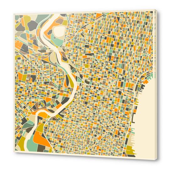 PHILADELPHIA MAP 1 Acrylic prints by Jazzberry Blue