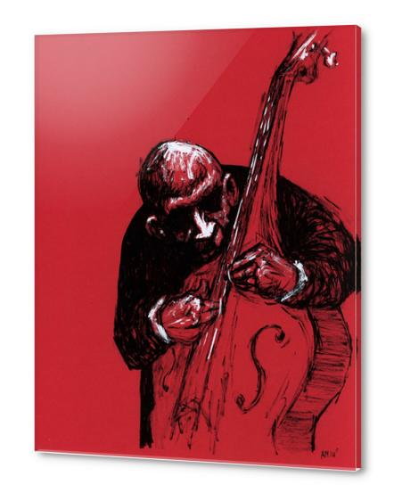 red bass Acrylic prints by Aaron Morgan