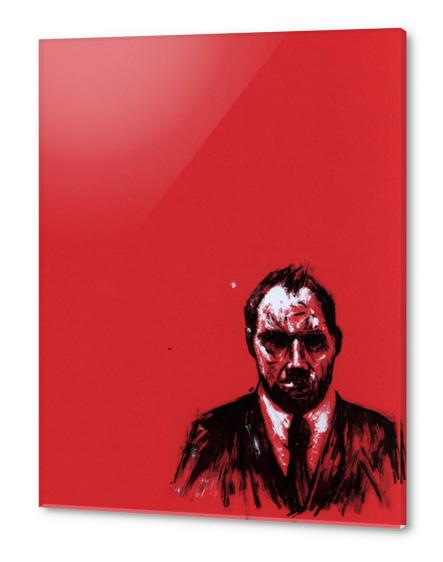Red Man 1 Acrylic prints by Aaron Morgan