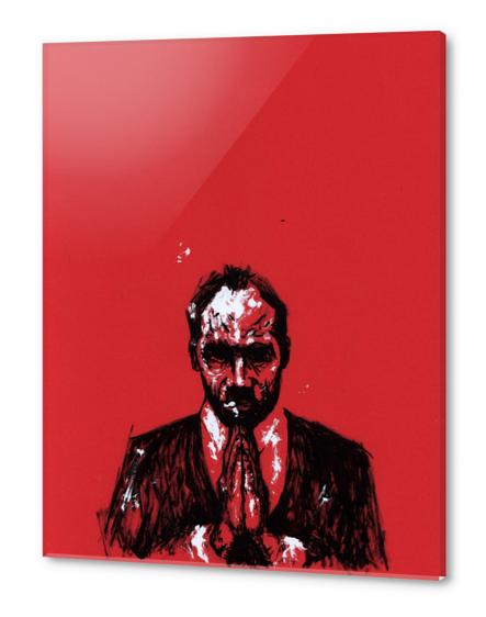 Red Man #6 Acrylic prints by Aaron Morgan