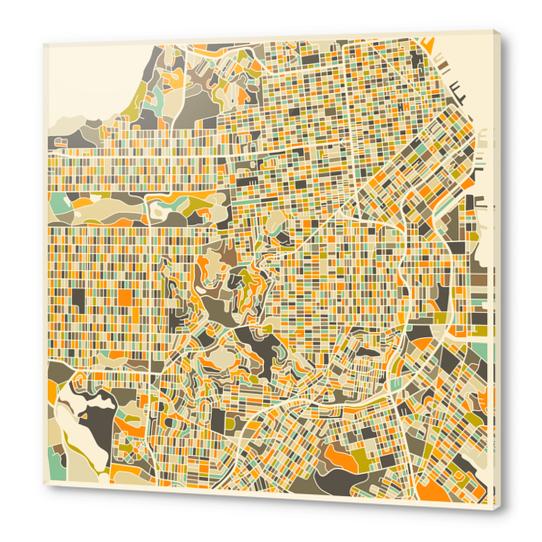 SAN FRANCISCO MAP 1 Acrylic prints by Jazzberry Blue