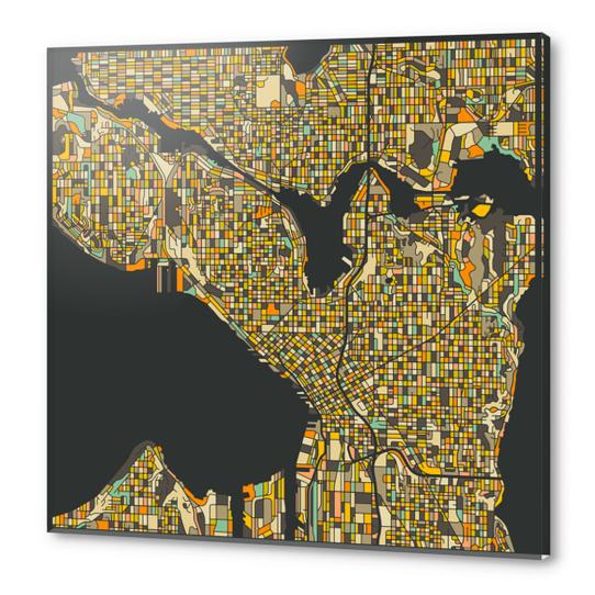 SEATTLE MAP 2 Acrylic prints by Jazzberry Blue