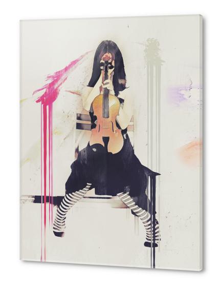 Violin - Still Waiting Acrylic prints by Galen Valle