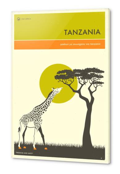 VISIT TANZANIA Acrylic prints by Jazzberry Blue