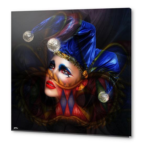 TEARFUL HARLEQUIN 002 Acrylic prints by G. Berry
