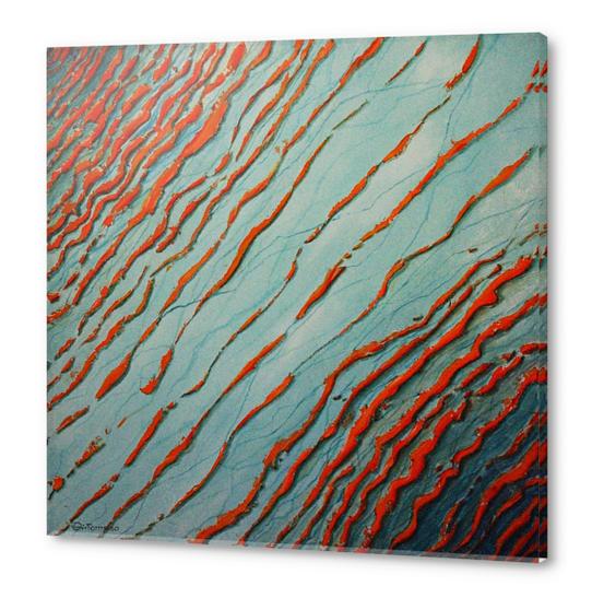 Red Waves Acrylic prints by di-tommaso