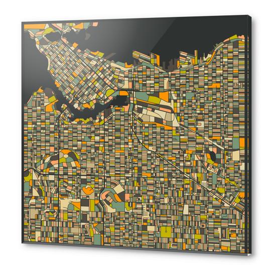 VANCOUVER MAP 2 Acrylic prints by Jazzberry Blue