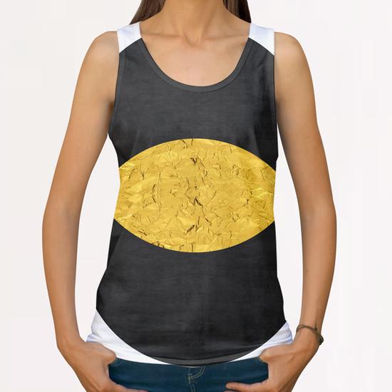 Geometric and golden art II All Over Print Tanks by Vitor Costa